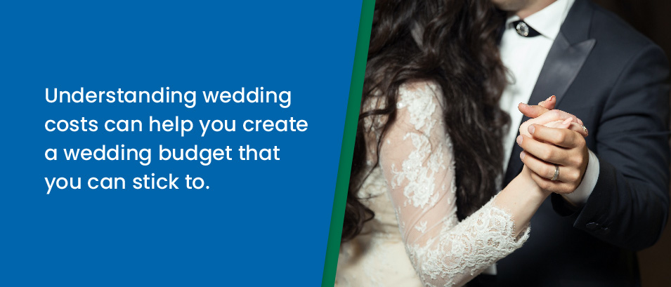 Understanding weddings costs can help you create a wedding budget that you can stick to - bride and groom dancing